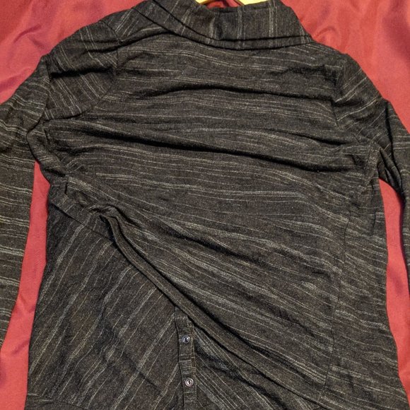 Grey Jacob Wrap Around Sweater - Picture 2 of 16